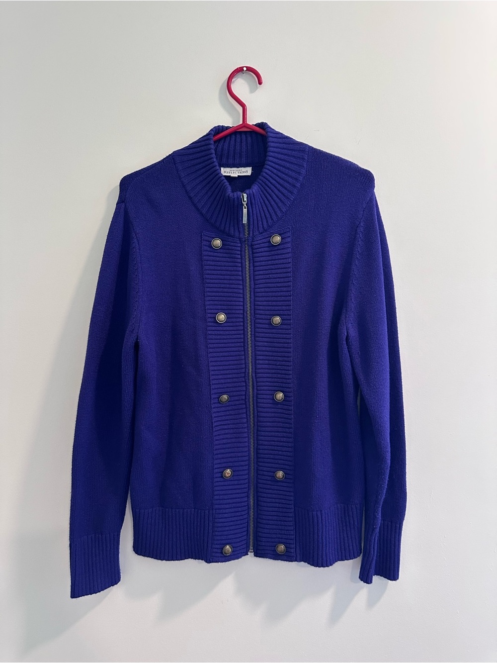 Northern Reflections Royal Blue Double-Breasted Zip Jacket